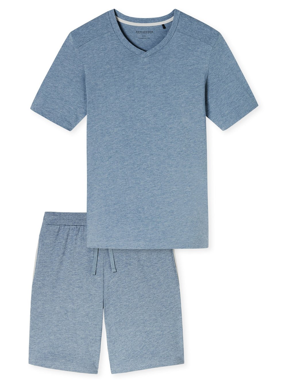 Schiesser Pyjama Herren blau, 54 Image