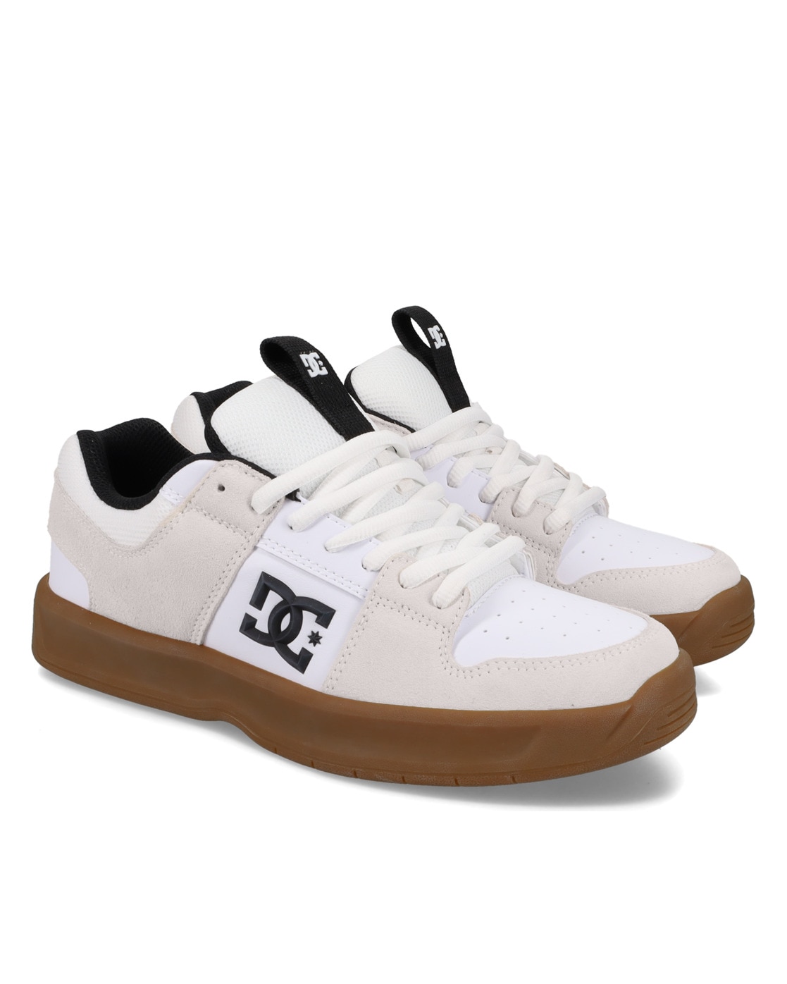 Sneaker DC SHOES "Lynx Zero", Herren, Gr. 7(39), weiß (weiß, gum), Obermaterial:50.51% Leder, 39.8% Synthetikmaterial, 9.69% Polyester;, Schuhe Sneaker