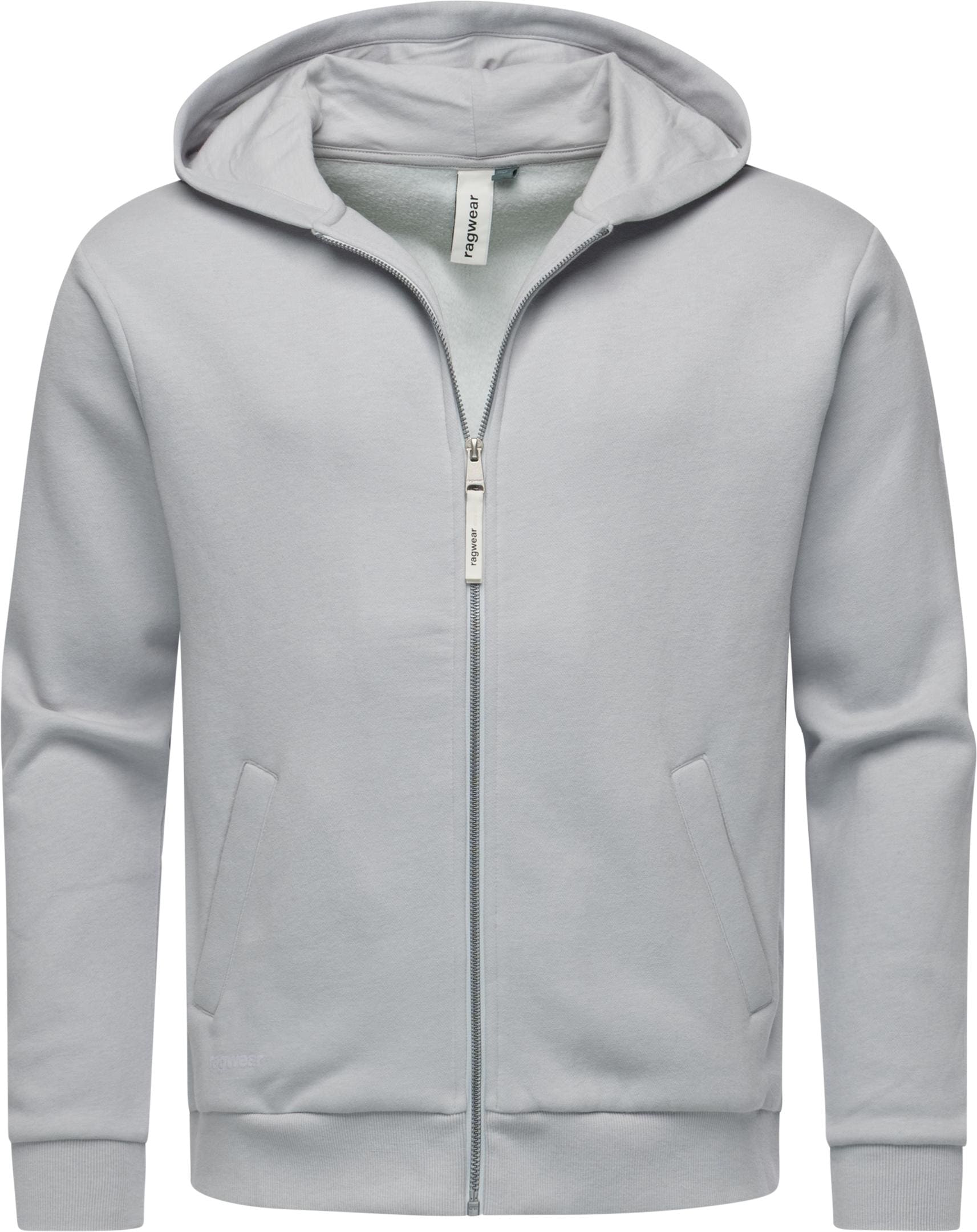 Sweatjacke RAGWEAR "Natten", Herren, Gr. M (50), grau, Material: 70% Baumwolle, 30% Polyester, Basic, lässig geschnitten hüftbedeckend, hoch geschlossener Ausschnitt, Ärmel ohne Ärmelschlitz Bündchen, Sweatjacken Sweatjacke, Weiche Herren...