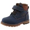 Winterboots TOM TAILOR, Kinder, Gr. 29, blau (dunkelblau), Lederimitat, kontrastfarbene Details, casual, Schuhe, mit Klettverschluss