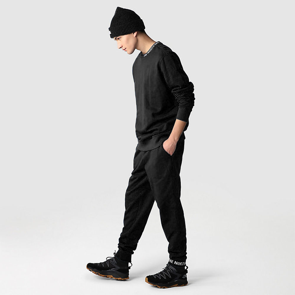 The North Face Mens Zumu Fleece Crew Neck Tracksuit, TNF Black Cotton - Size Small | The North Face Sale | Discount Designer Brands