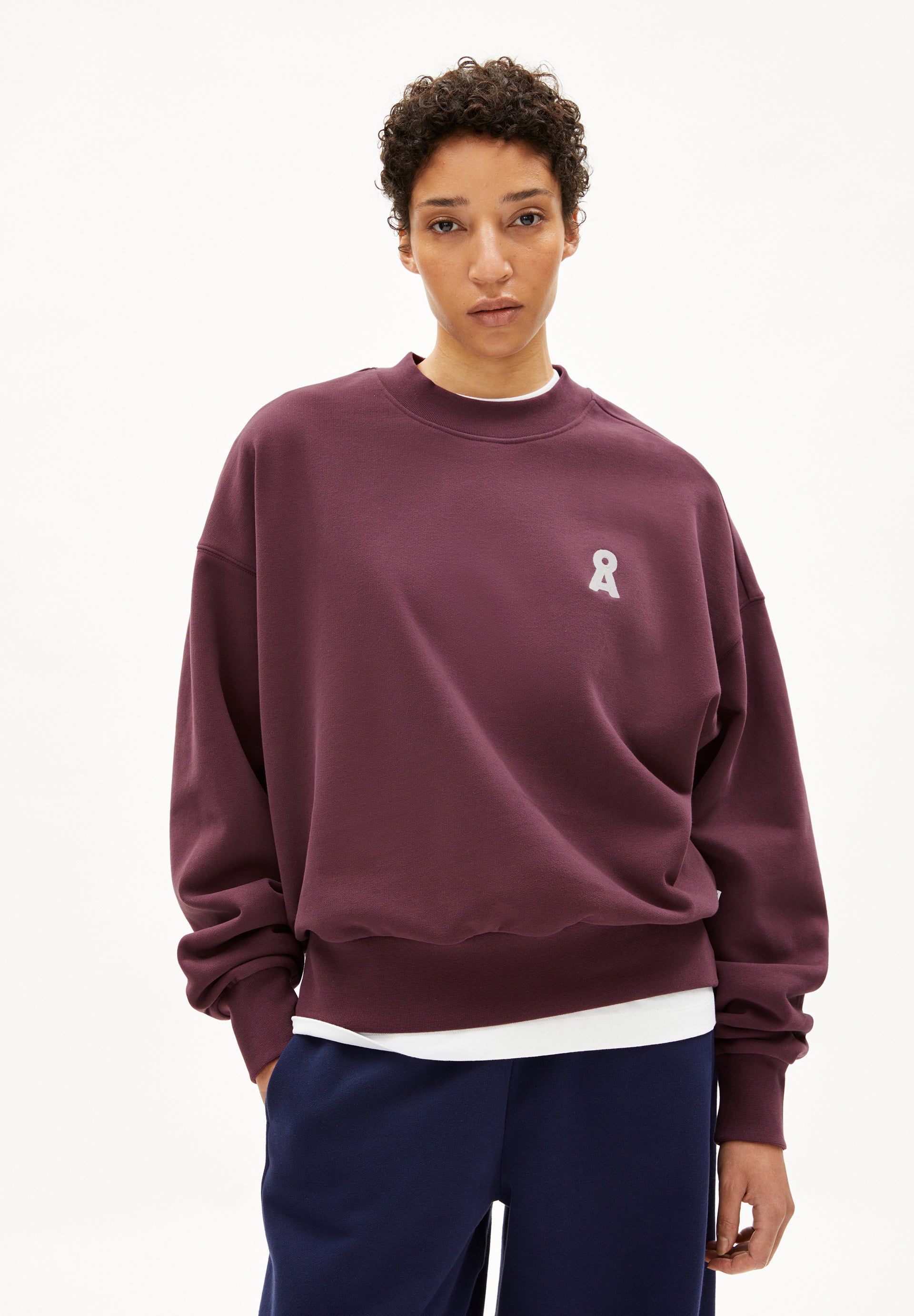 ICONIC Å ALIZAA | Sweatshirt aus Bio-Baumwolle - rot (L) Image