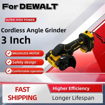 FOR DEWALT 3 Inch Mini Polishing Grinding Machine Electric Cutting Power Tools Cordless Angle Grinder For 20V 18V Battery