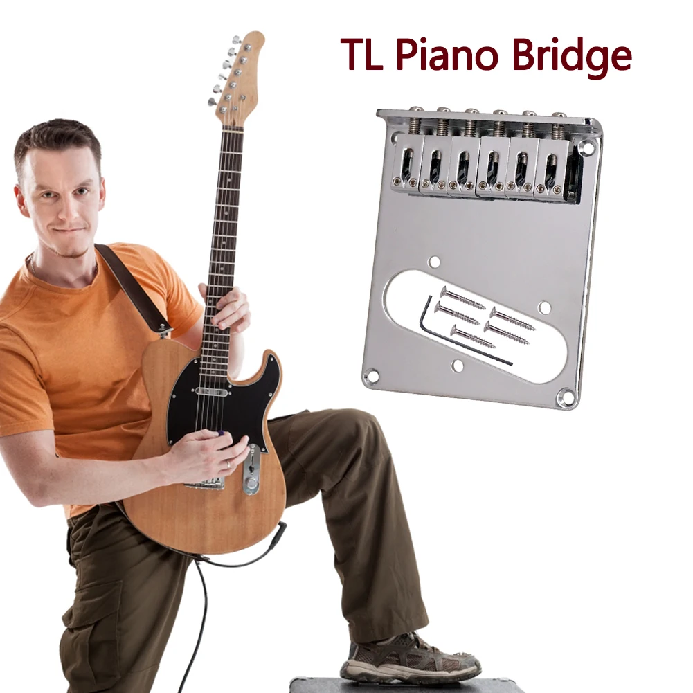 Zinklegierung Gitarre Sattel Brücke Schrauben Schraubenschlüssel E-Gitarre Zubehör für Telecaster Tele TL Instrumente Zubehör Image