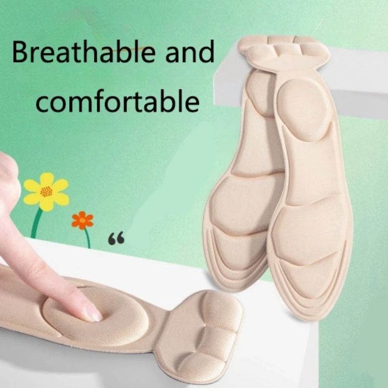 Speziell für Slipper. Einlegesohlen mit hohen Absätzen für Sommerfrauen. Weiche Sohlen. Fersenaufkleber. Schweißabsorbierende, atmungsaktive Anti-Drop-Einlegesohlen Image