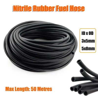 Nitrile Rubber Petrol Fuel Gas Line Pipe Hose Diesel Heater Mowers Trimmer Chainsaw Engine Car Truck Caravan Camper