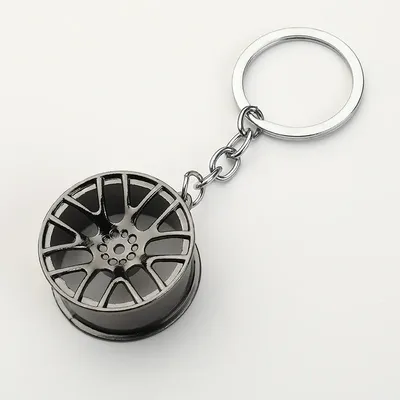 Auto Turbo Hub Keychain Wheel Rim Car Keyring Luxury Zinc Alloy Key Fob Wheel Tire Styling Car Key Chain Keyring For BMW S141