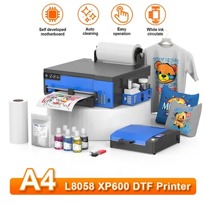 A4 DTF Impresora For Epson XP600 Printer DTF Printer machine Direct Print Transfer Printer Bag Pillow Tshirt Textile DTF Printer