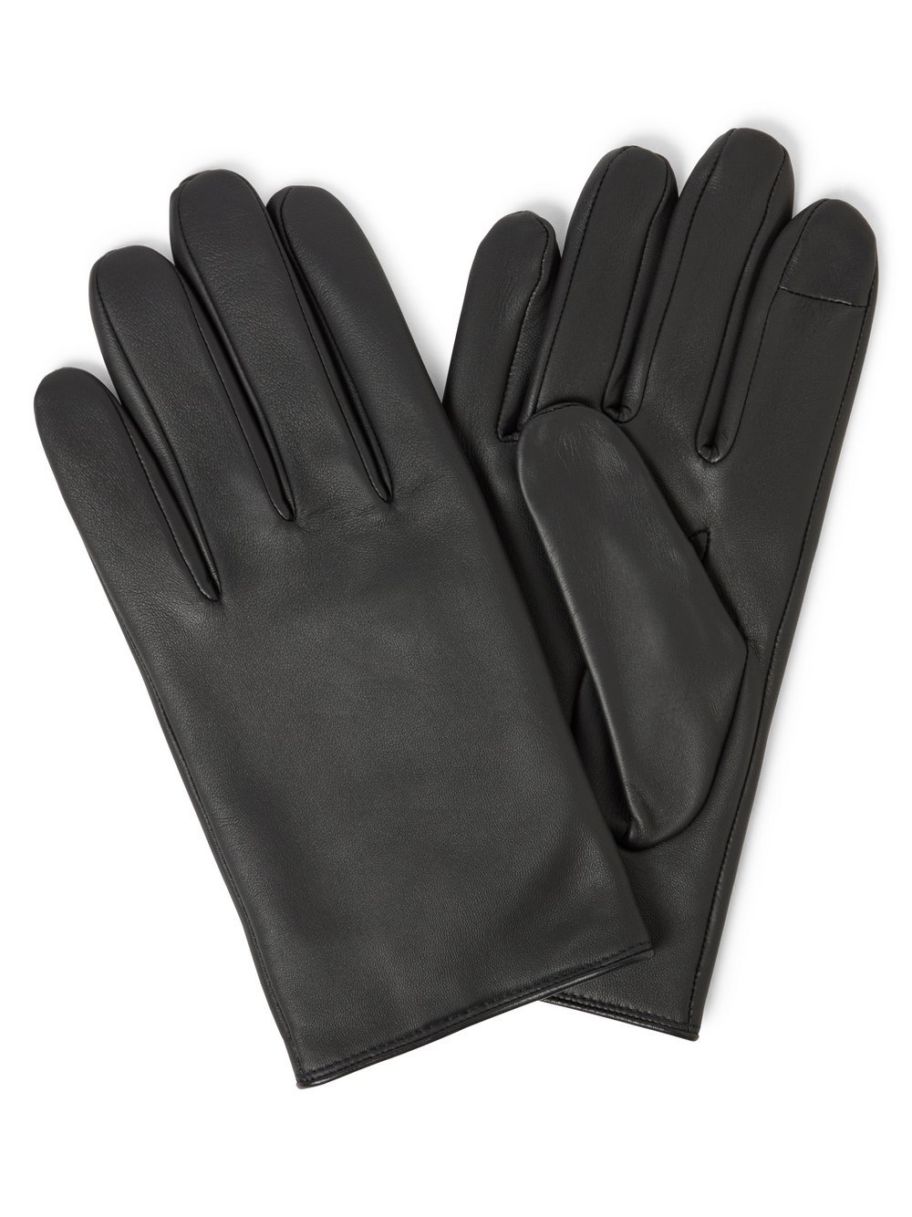 BOSS Orange Lederhandschuhe Herren schwarz, 10