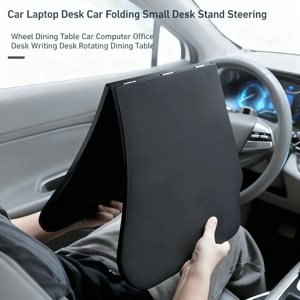 Kleiner Tischhalter zum Zusammenklappen im Auto, Lenkrad, Esstisch, Autocomputer, Büroschreibtisch, Schreibtisch, drehbarer Esstisch
