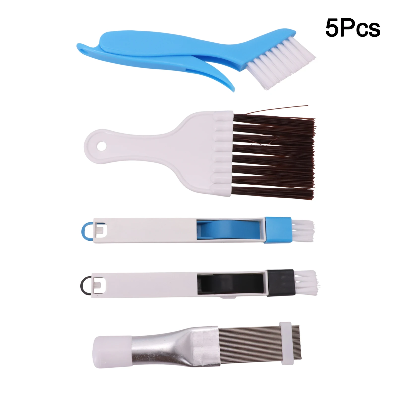 5-teiliges Reinigungswerkzeug-Set, Lamellenkamm, Fugenbürsten-Set zum Reinigen von Klimaanlagen, Kühlschränken, Haushaltsreiniger-Set Image