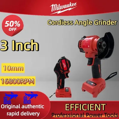 Milwaukee Battery Mini Angle Grinder Cordless Grinding Polishing Machine Electric Diamond Cutting Grinder Power Tools for 20V18V