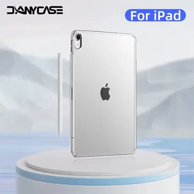 Transparent Case for iPad Air 11 13 M2 M3 Pro 11 13 M4 for iPad 5/6/7/8/9/10/11th Gen Pro 11/12.9 Air 4/5 Mini 5/6/7 Cover