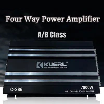 4 Channel Bridgeable Car Power Amplifier Class A/B Digital Stereo Universal Sound Car Amplifier HiFi Car Subwoofer Audio Player