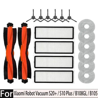 Für Xiaomi Robot Vacuum S20+ / S10 Plus / B108GL / B105 / B108CN B113CN Ersatzteile Filter Hauptseite Pinsel Mopp Zubehör