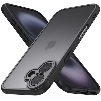Matte Translucent Phone Case For iPhone 11 12 13 14 15 16 Black Clear Back Cover Protective Shell For iPhone 12 Mini XR Funda