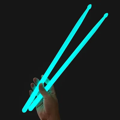 2 Pcs 5A Light Up Drum Sticks Luminous Drum Stick 4 Color Glow in The Dark Musical Instruments Stage Performance Drumsticks