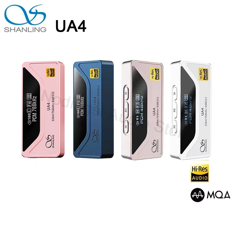 SHANLING UA4 Amplificatore per cuffie portatile USB DAC AMP MQA Amplificatore HIFI Audio ad alta risoluzione ES9069Q PCM768 DSD512 Uscita 3,5 mm 4,4 mm