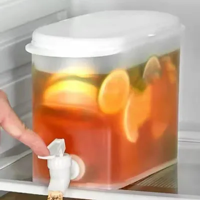 Fridge Drink Dispenser 2.8L Large Capacity Cold Water Kettle with Faucet Iced Beverage Dispenser Refrigerator With faucet