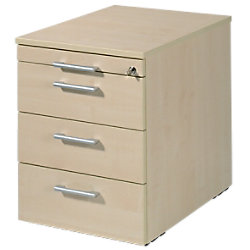 Geramoebel Rollcontainer Speed Office 3 Schubladen Ahorn 430 x 600 x 566 mm