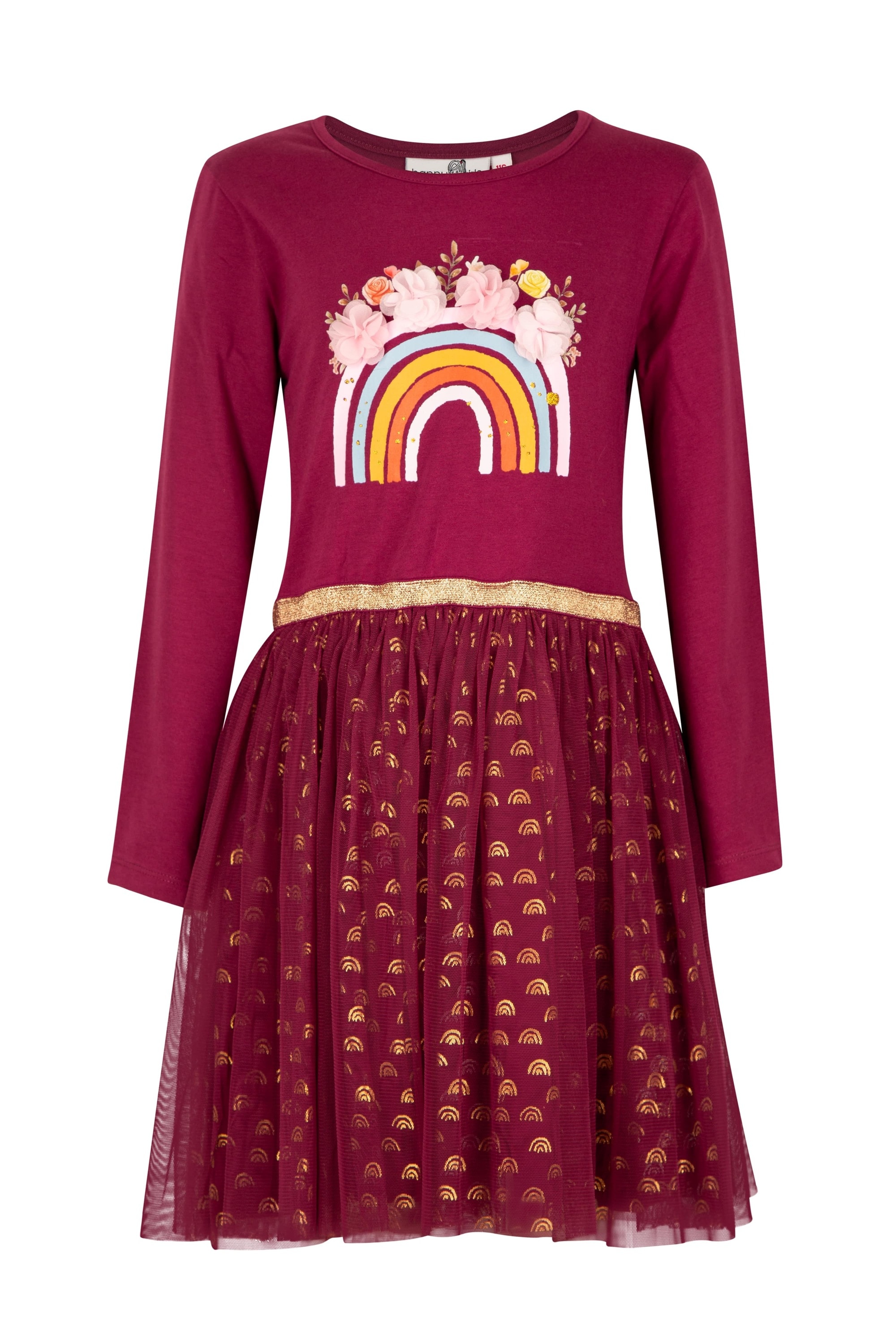 Sommerkleid HAPPY GIRLS "dress", Mädchen, Gr. 140, EURO-Größen, berry, Stoff, 100% Baumwolle, normal, Kleider Image