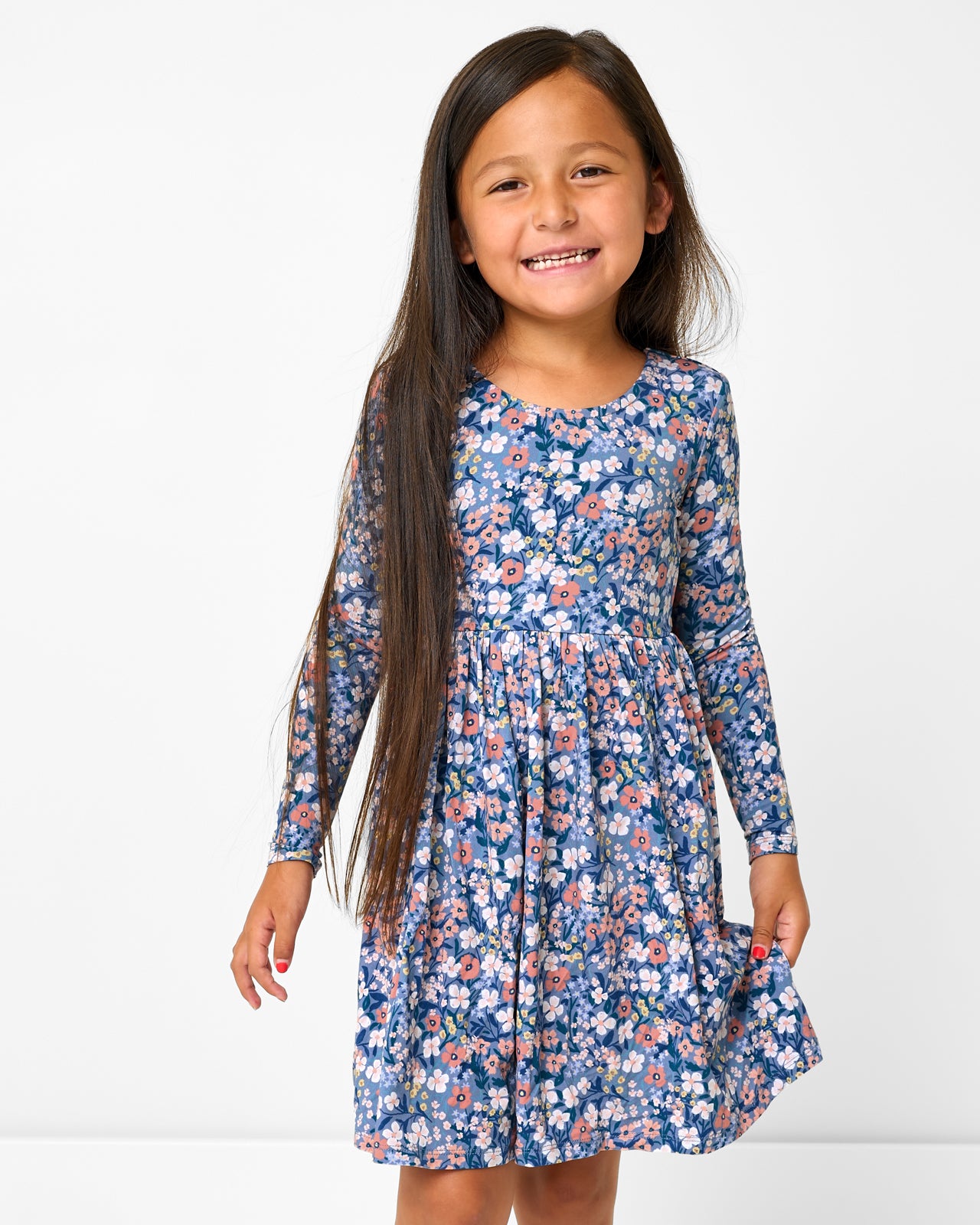 Petite Petals Bow Back Skater Dress - 5