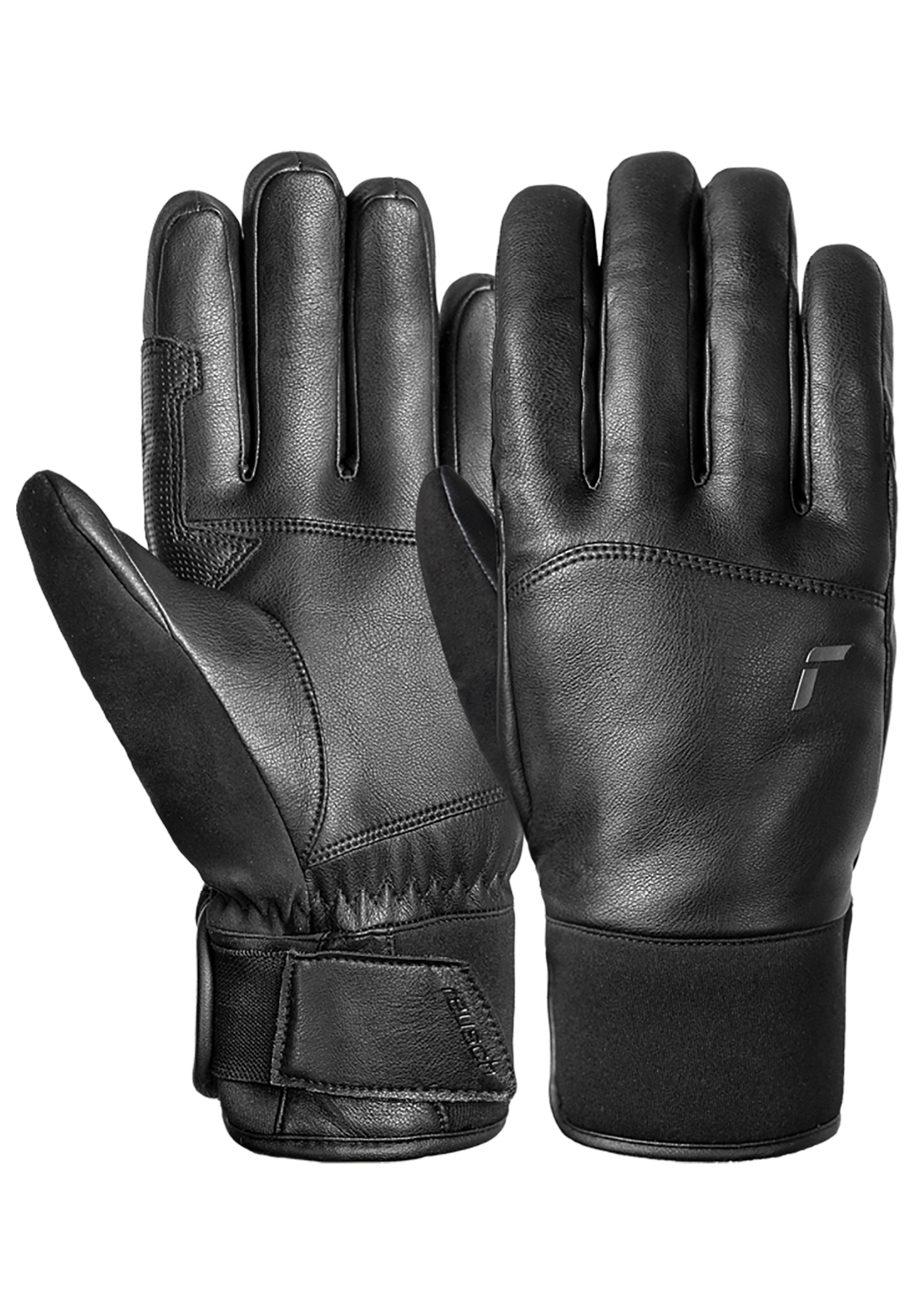 Skihandschuhe REUSCH "Diverge", Damen, Gr. 8, schwarz, 45% Polyester, 30% Polyurethan, 25% Polyamid, unifarben, Handschuhe, mit winddichter, atmungsaktiver Funktion Image