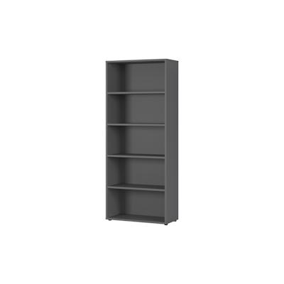 bümö Space Aktenregal Holz, Mehrzweckregal 80 cm breit in Graphit - Regal für 5 OH, Büro Regal groß als Möbel für Arbeitszimmer, Büroregal, Image