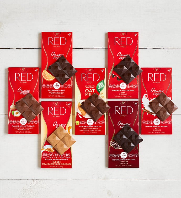 Sugar Free Chocolate Assorted Deluxe Tablet Pack, Family Item Food Gourmet Candy Confections Chocolate, Gifts by Simply Chocolate