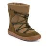Barfußschuh FRODDO "BAREFOOT TEX TRACK", Kinder, Gr. 32, grün (khakifarben), Veloursleder, Textil, sportlich, Schuhe, Snowboots, Winterstiefel mit TEX-Membrane