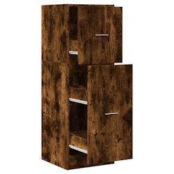 vidaXL Apothekerschrank Räuchereiche 40x41x118 cm Holzwerkstoff Image