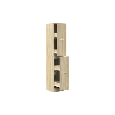 vidaXL Apothekerschrank Sonoma-Eiche 30x41x174,5 cm Holzwerkstoff Image