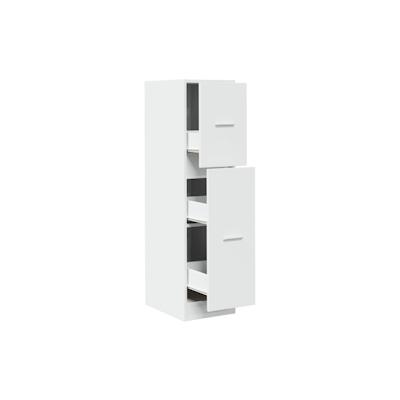 vidaXL Apothekerschrank Weiß 30x41x118 cm Holzwerkstoff Image