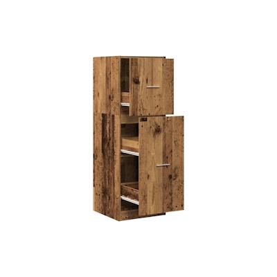 vidaXL Apothekerschrank Altholz-Optik 40x41x118 cm Holzwerkstoff Image