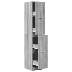 vidaXL Apothekerschrank Grau Sonoma 30x41x174,5 cm Holzwerkstoff Image