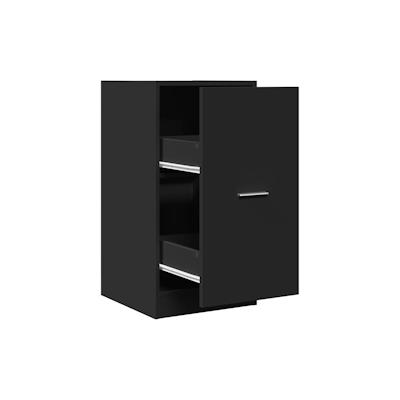 vidaXL Apothekerschrank Schwarz 40x41x77,5 cm Holzwerkstoff Image