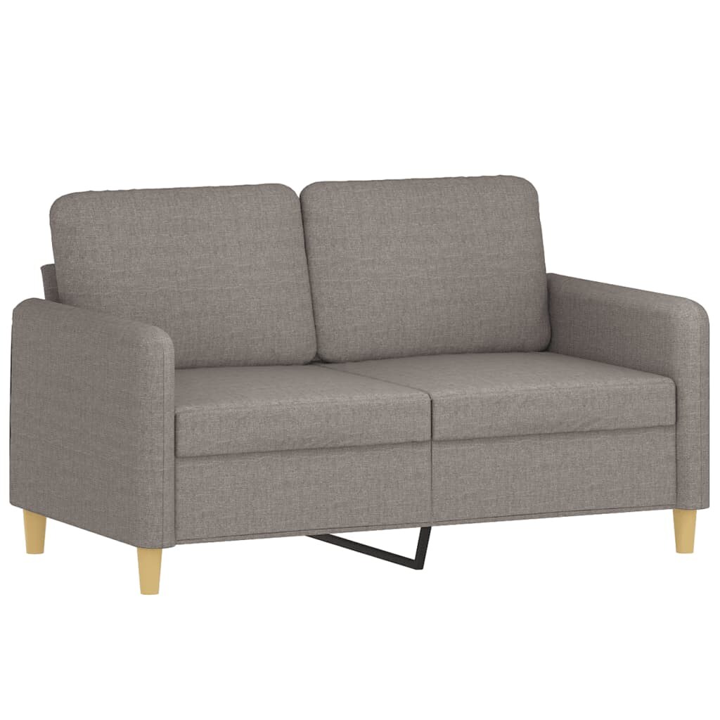 vidaXL 2-Sitzer-Sofa Taupe 120 cm Stoff Image