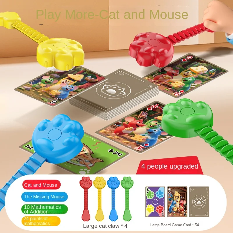 Chats Catch Souris Splendor Duel Jeu de société Jeu de stratégie pour enfants et adultes Jeu familial amusant Jeu de table de piste d