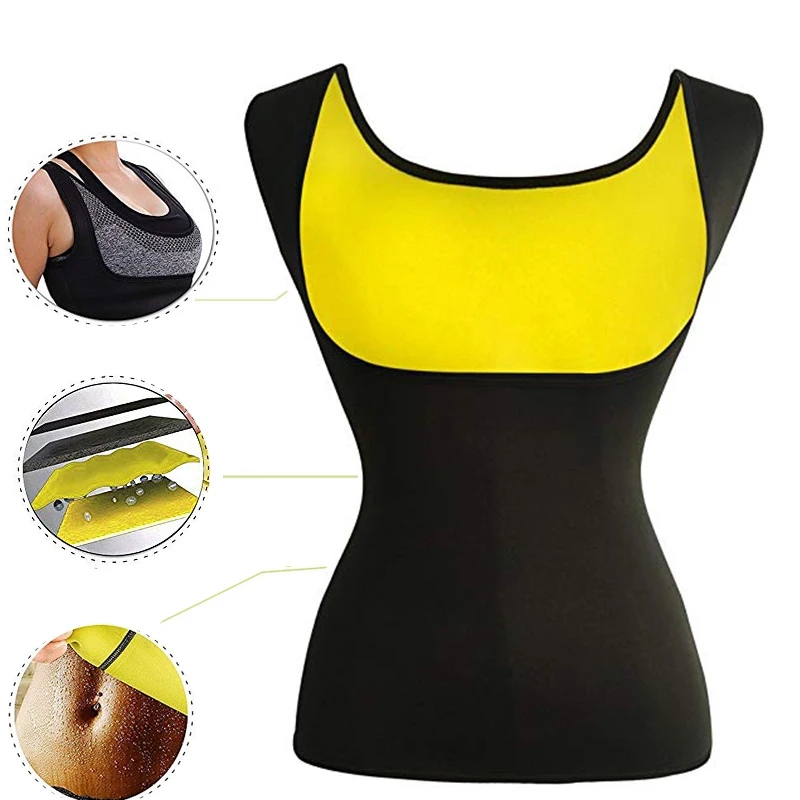 Frauen Sauna Schweiß Taille Trainer Body Shaper Abnehmen Fitness Weste Shapewear Bauch-steuer Taille Trimmer Gewicht Verlust Sportswear Image