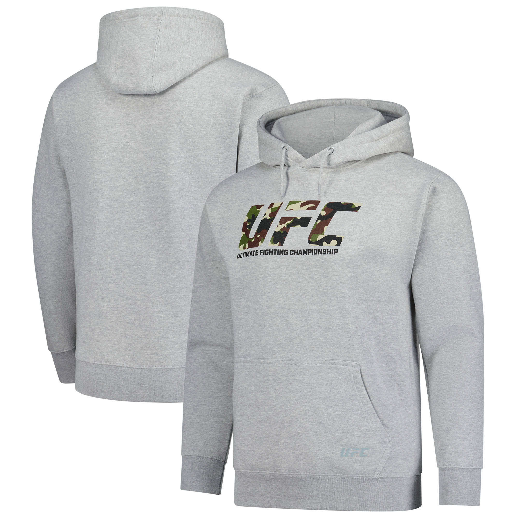 Heather Grey UFC Camo Logo Hoodie für Herren Image