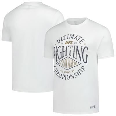 Weißes UFC-T-Shirt mit Distressed-Logo für Herren Image