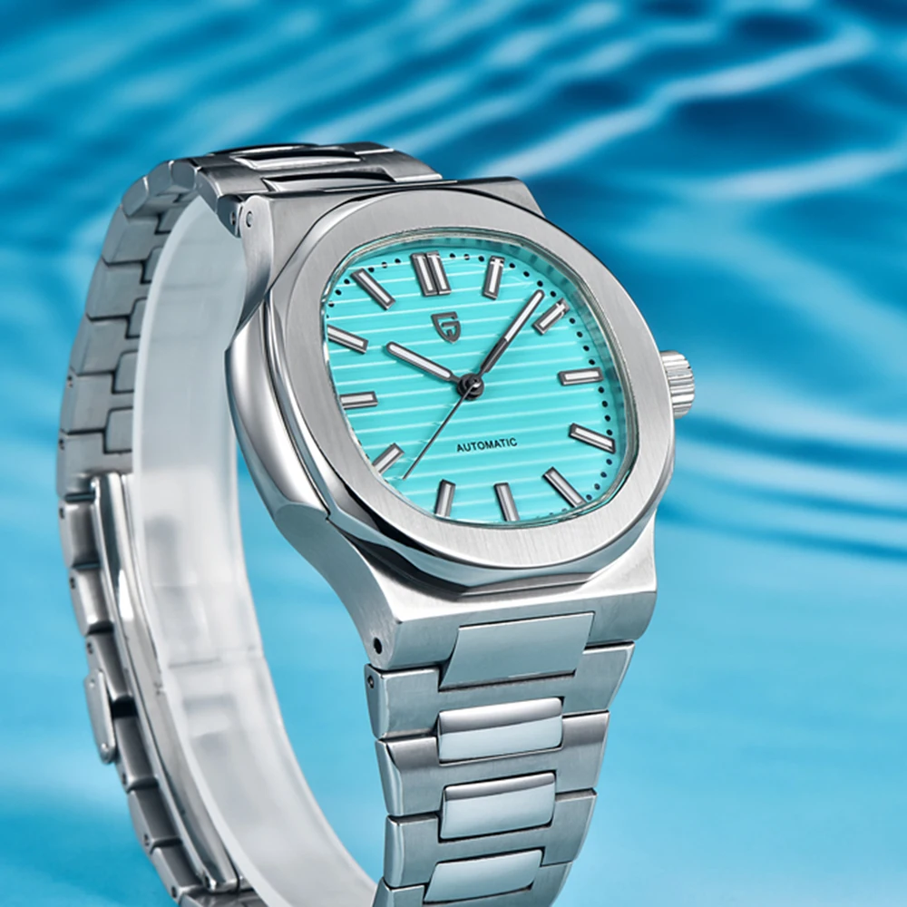 PAGANI DESIGN 1728 Herrenuhr, luxuriöse Retro-Mechanische Uhr, Herren-Geschenk, AR-Saphirglas, leuchtende Herrenuhr aus Edelstahl Image