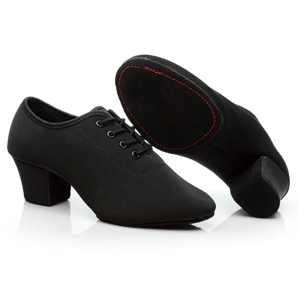 Männer Tanzschuhe Junge Männer Ballsaal Latin Tanzen Schuhe Für Jungen Moderne Tango Jazz Schwarz Salsa Lehrer Praxis Schuhe niedrigen Absätzen