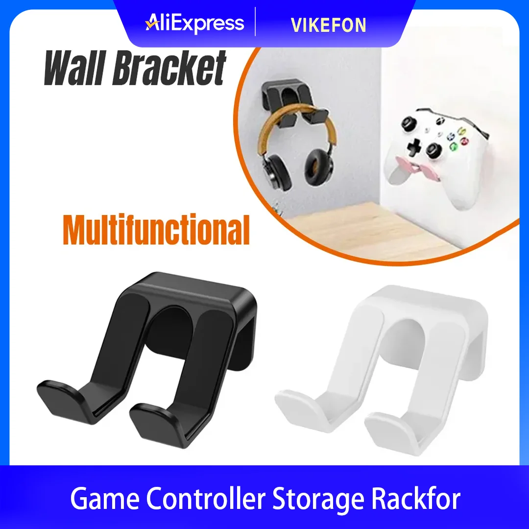 An der Wand montierte Game-Controller-Halterung, Halterungsbasis, kein Stanzen erforderlich, Controller-Aufbewahrungsregal für Nintendo Switch Pro, Sony, Xbox