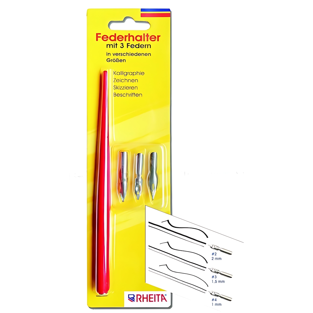 Federhalter-Set bestehend aus Federhalter und 3 Federn Image