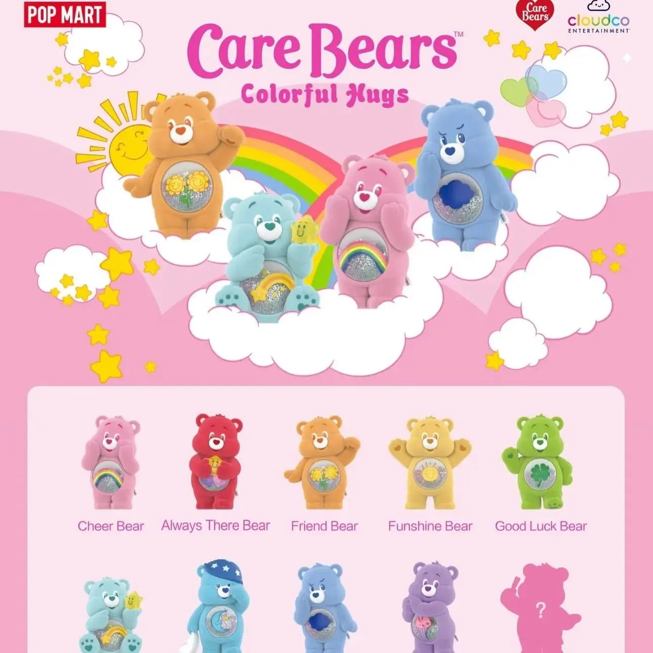 POP MART Care Bears Bunte Umarmungen Serie Blind Box Spielzeug Ornament Kawaii Anime Action Figur Puppe Caixa Caja Überraschung Mystery Box Image