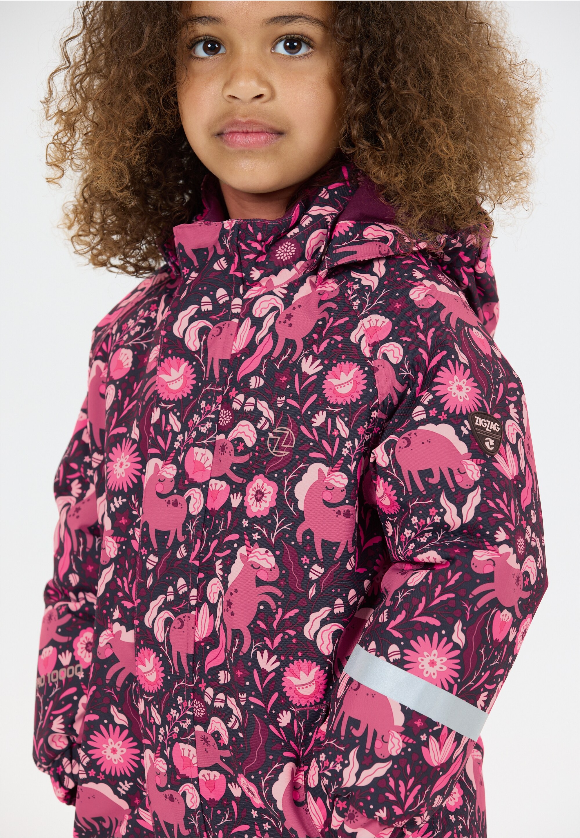 Schneeoverall ZIGZAG "Tower", Kinder, Gr. 152, pink, 100% Polyester, lang, Overalls, mit wasser- und winddichter TPU-Membran Image