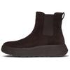 Plateaustiefelette FITFLOP "F-MODE", Damen, Gr. 40, braun (dunkelbraun), Veloursleder, elegant, Schuhe, Boots, Chunky Boot mit Plateausohle