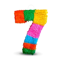 Pinata Zahl 7 bunt Image