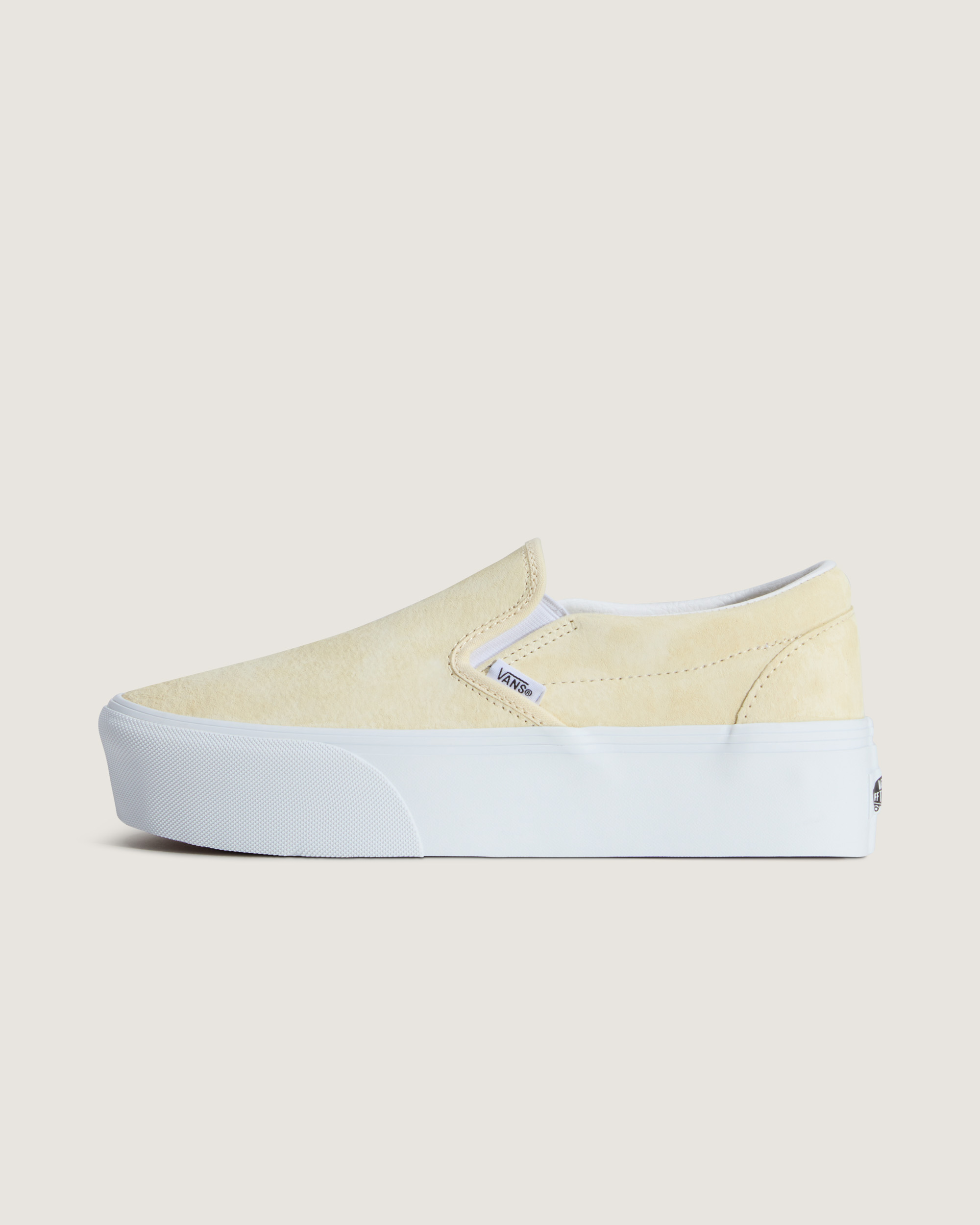 Vans Unisex Classic Slip-on Stackform Slip On - Yellow Leather - Size UK 4.5 | Vans Sale | Discount Designer Brands